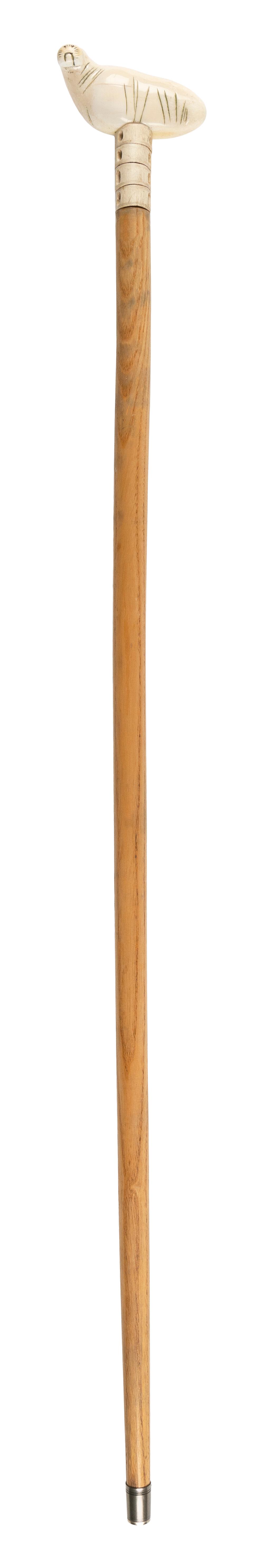 WALKING STICK WITH WALRUS FORM 34f028