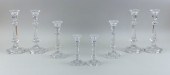 FOUR PAIRS OF BACCARAT “HARCOURT TALLEYRAND”