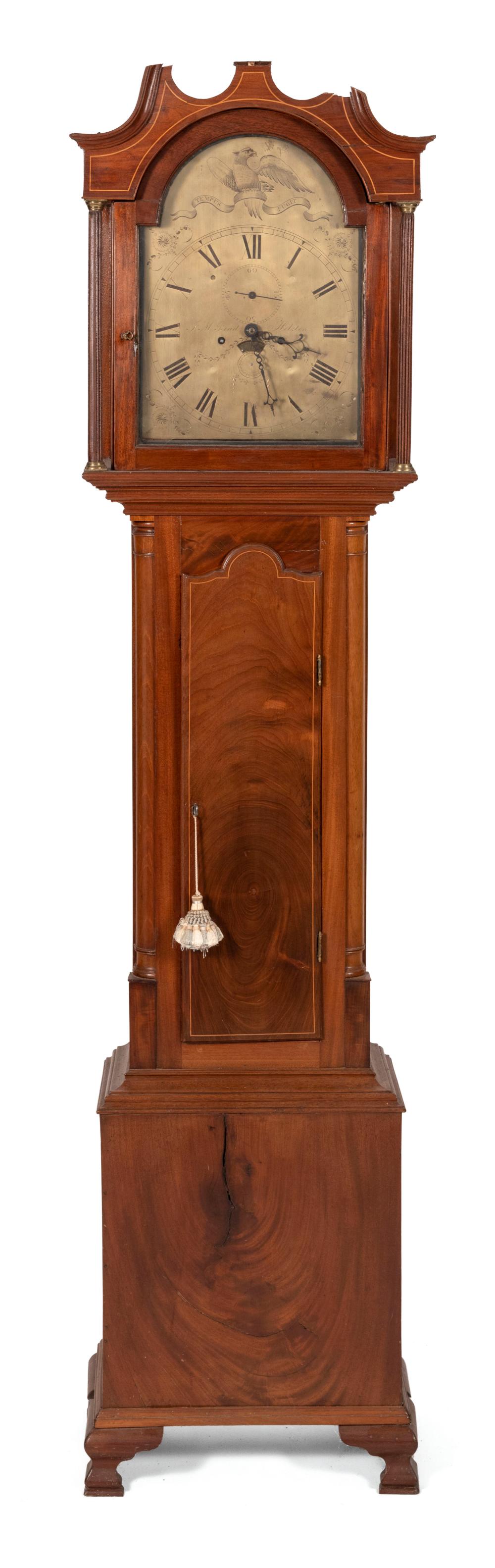 ENGLISH TALL CASE CLOCK EARLY 19TH 34d061