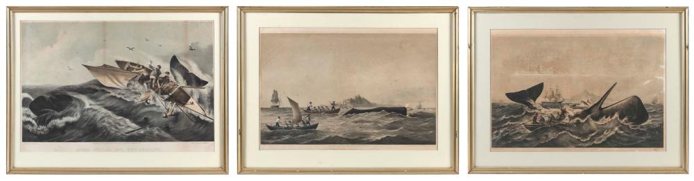 THREE WHALING THEMED LITHOGRAPHS 34d2b9