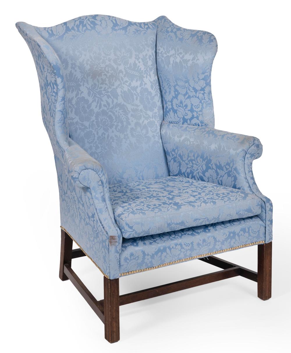 CHIPPENDALE STYLE WING CHAIR CIRCA 34d503