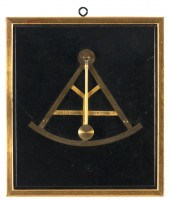 BRASS INCLINOMETER, POSSIBLY A SALESMANS