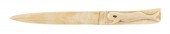 WALRUS IVORY LETTER OPENER LATE 19TH