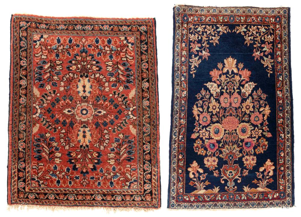 TWO ORIENTAL RUGS 1 11 X 2 5  35074a