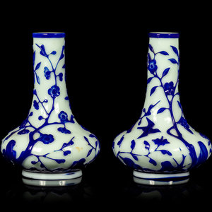 A Pair of Chinese Blue Overlay 350a3d