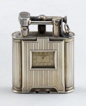 ALFRED DUNHILL SILVER LIGHTER WATCH