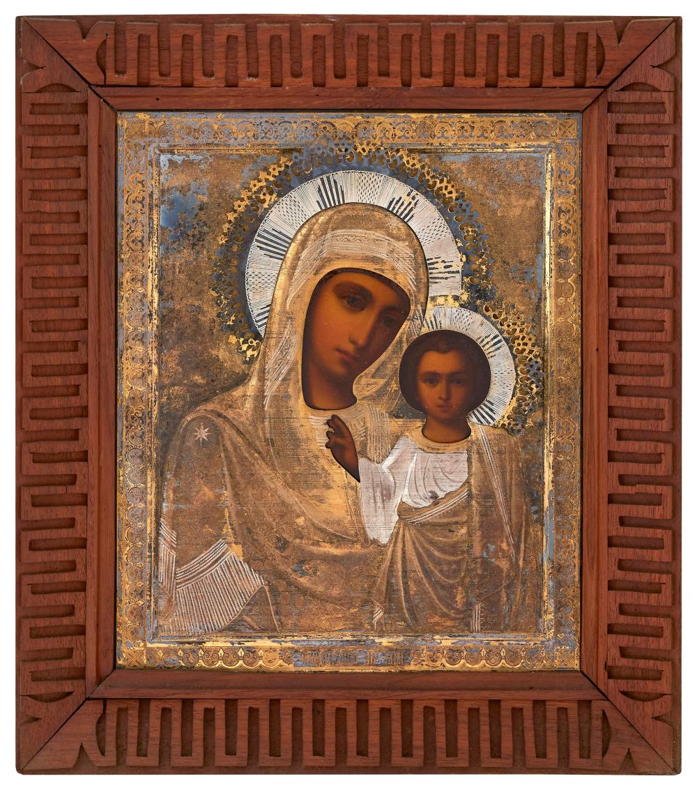 FINE RUSSIAN ICON OF MARY AND THE 350cf3