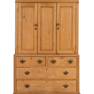 An English Pine Cabinet 19th Century Height 351148