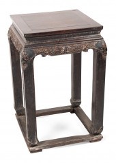 CHINESE CARVED ROSEWOOD TABLE LATE 19TH/EARLY