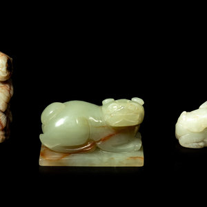 Three Chinese Jade Carvings comprising 3515a2