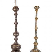 Two Japanese Champlevé Floor Lamp Stands
20TH