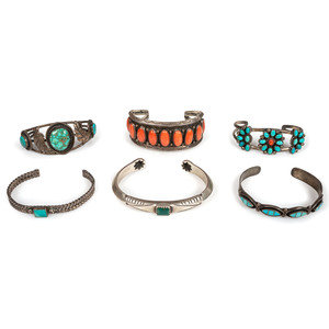 Navajo and Zuni Silver Cuff Bracelets  3518aa