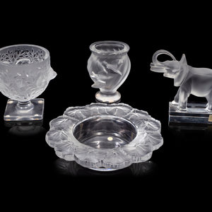 Four Lalique Table Articles Second 34f2b0