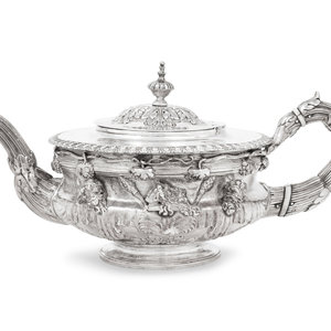 A George III Silver Warwick Vase