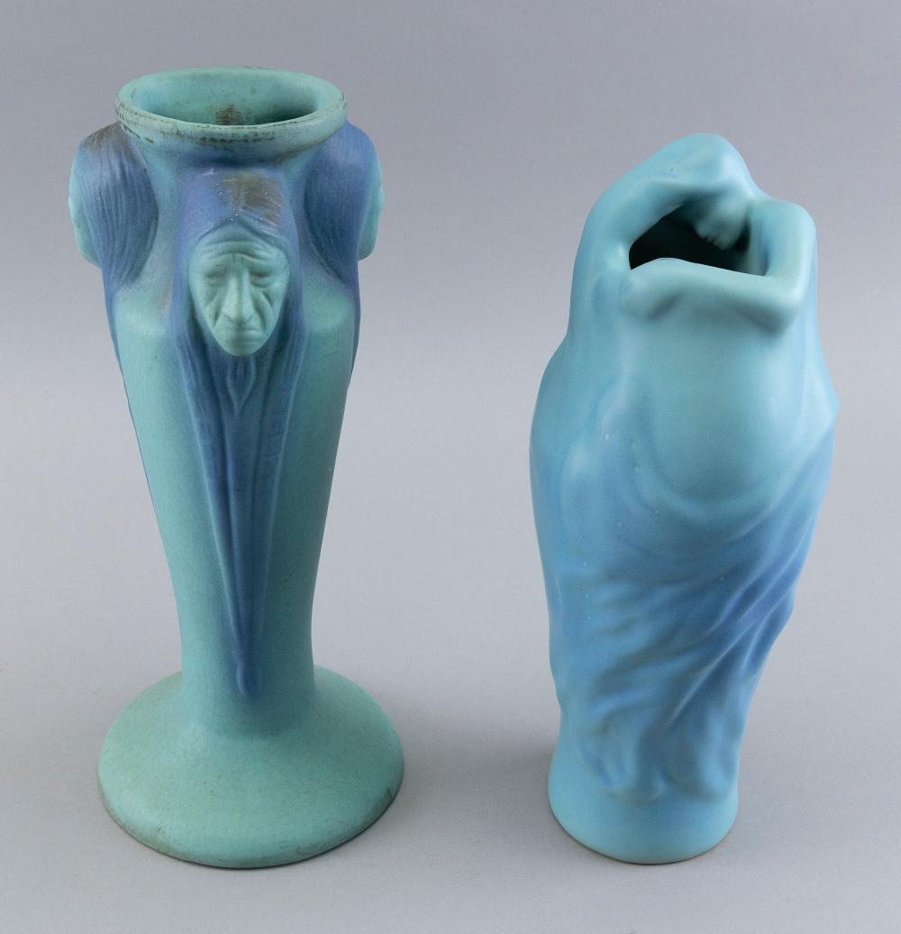 TWO VAN BRIGGLE TURQUOISE POTTERY 34fb25
