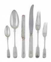 IMPERIAL RUSSIAN FABERGE SILVER FLATWARE