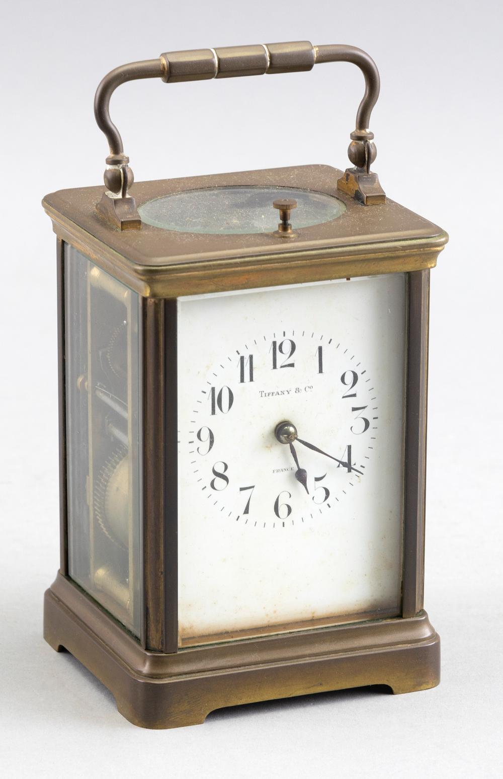 TIFFANY CO CARRIAGE CLOCK WITH 34fe8d
