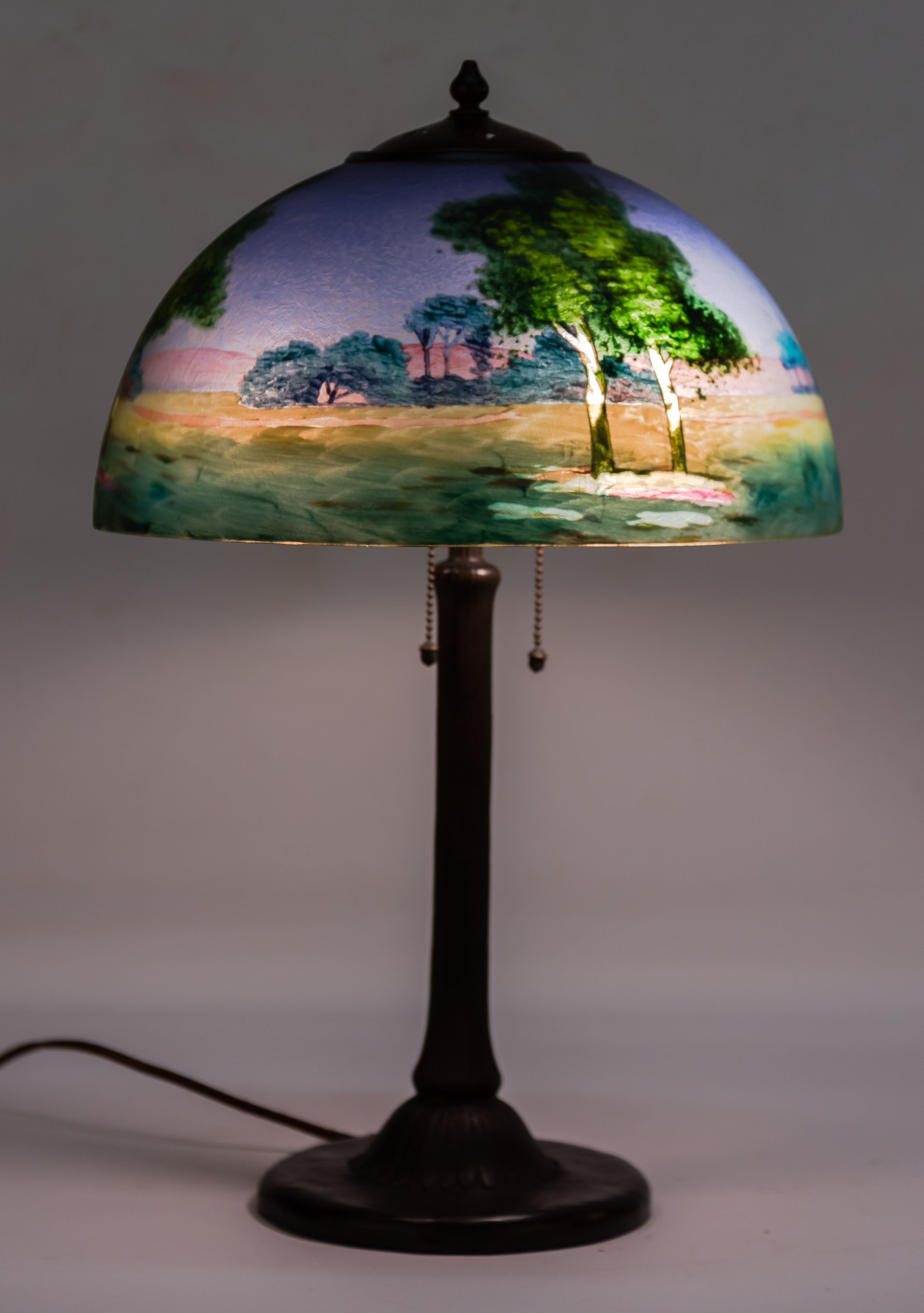 HANDEL REVERSE PAINTED TABLE LAMP 35299f