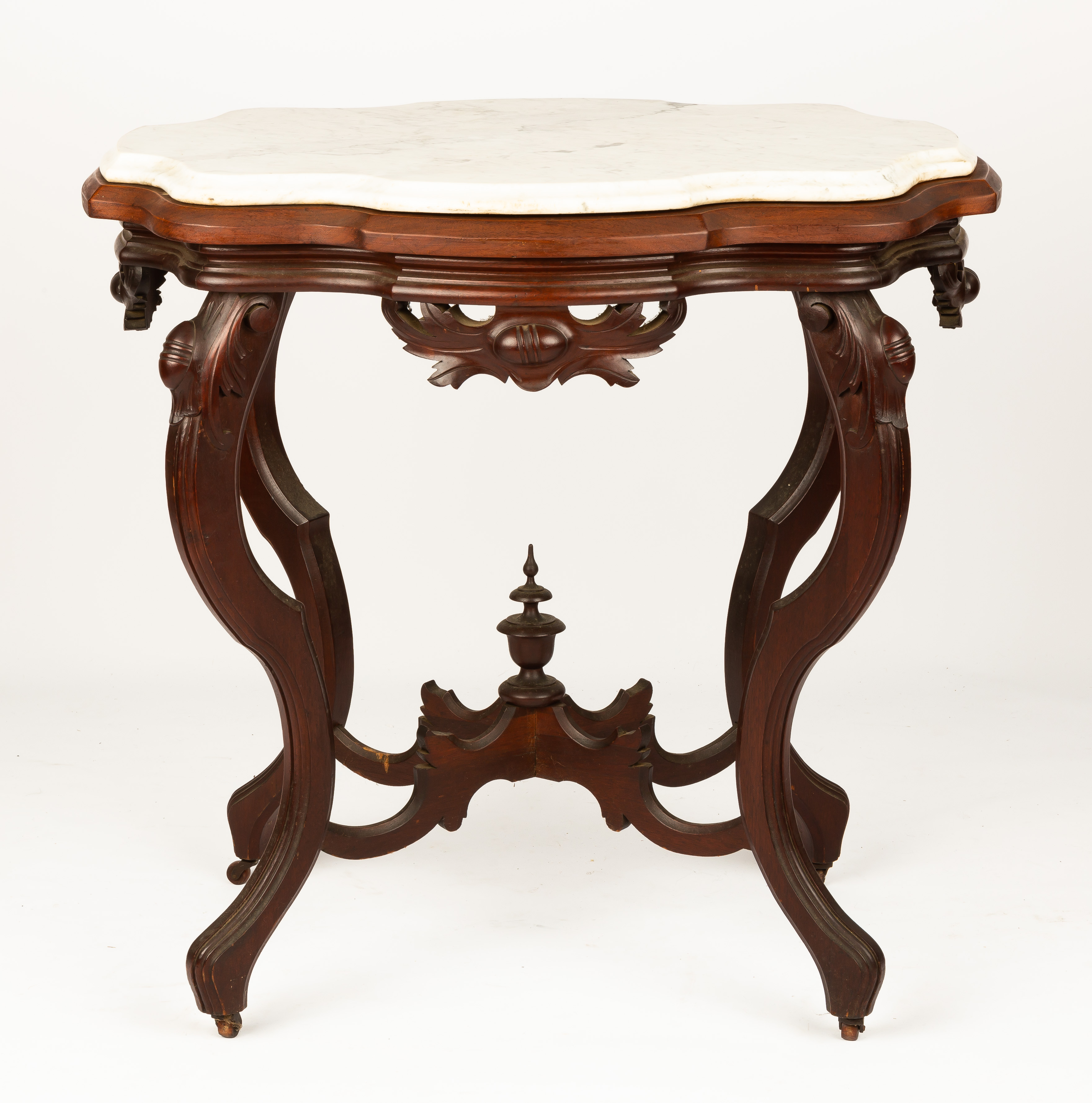 VICTORIAN MARBLE TOP TABLE Victorian 3529e9