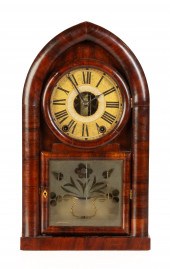 J.C. BROWN BEEHIVE CLOCK WITH RARE DOUBLE