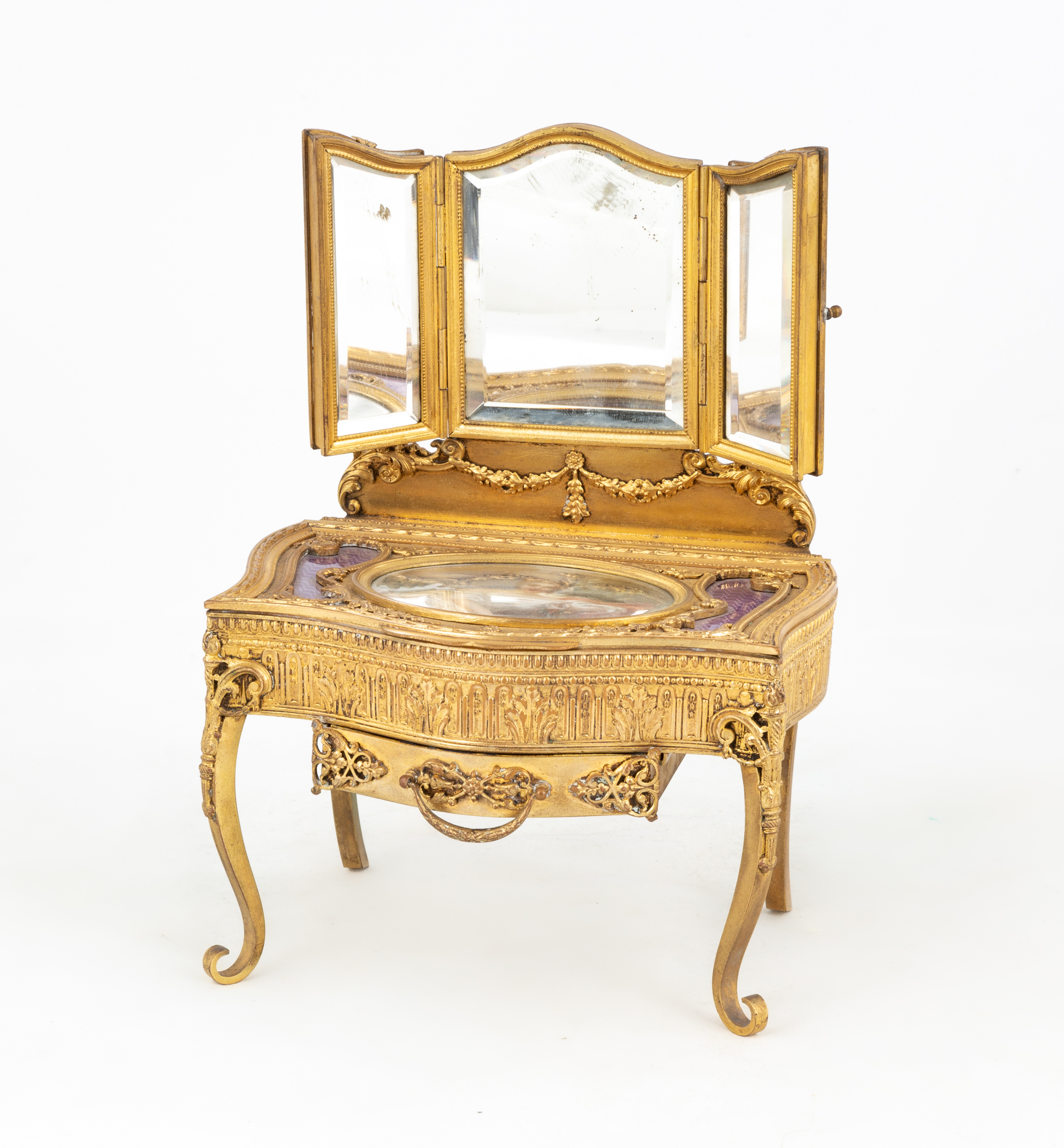 FRENCH GILT BRONZE DRESSING TABLE 353115