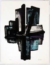 PIERRE SOULAGES (FRENCH, B. 1919) COMPOSITION