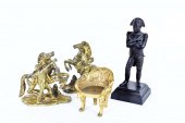GROUP OF NEOCLASSICAL BRONZE & IRON