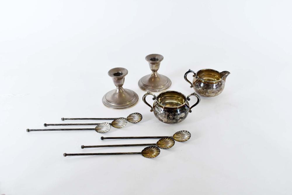 GROUP OF STERLING SILVER ITEMSComprising 353b57