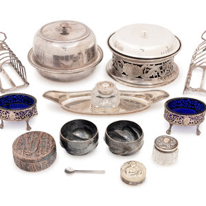Thirteen Silver and Silver Plate 3521bc