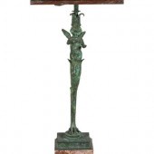 An Italian Patinated Bronze Marble-Top