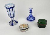 FOUR DECORATIVE ITEMS 19TH EARLY 352833
