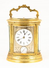 DOUBLE GONG FRENCH REPEATING CLOCK 19th