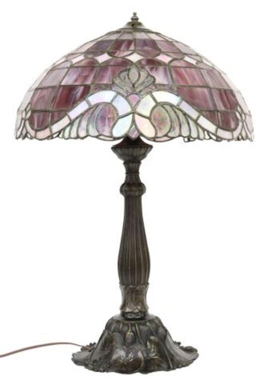 TIFFANY STYLE STAINED LEADED 3557cc
