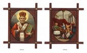 DOUBLE-SIDED OIL ON METAL ST NICHOLAS