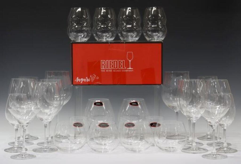 (32) RIEDEL & OTHER COLORLESS GLASS