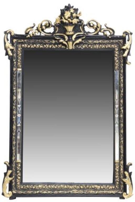 FRENCH PARCEL GILT PAINTED MIRROR  355f91