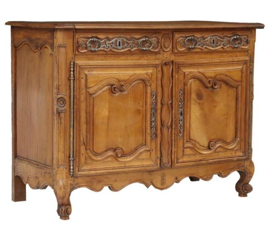 FRENCH PROVINCIAL FRUITWOOD SIDEBOARD  35613e