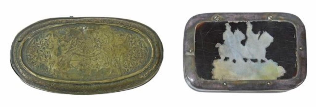 2 SNUFF BOXES DUTCH EMBOSSED 356320