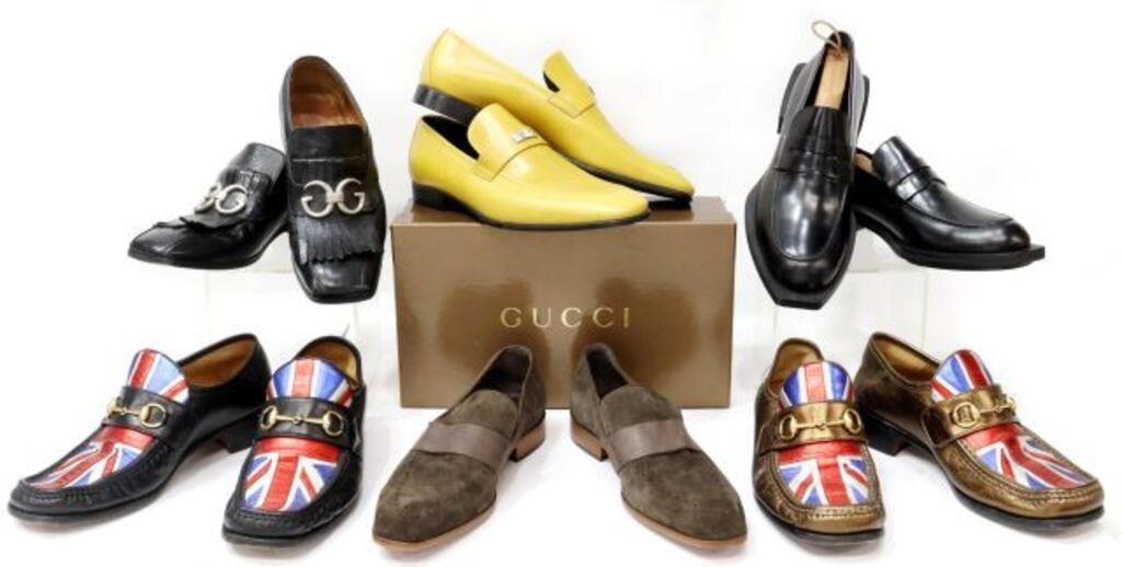  6PR MEN S LEATHER LOAFERS GUCCI  3564b9