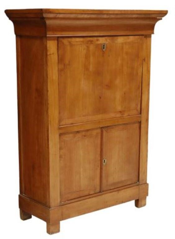FRENCH EMPIRE STYLE FRUITWOOD SECRETAIRE