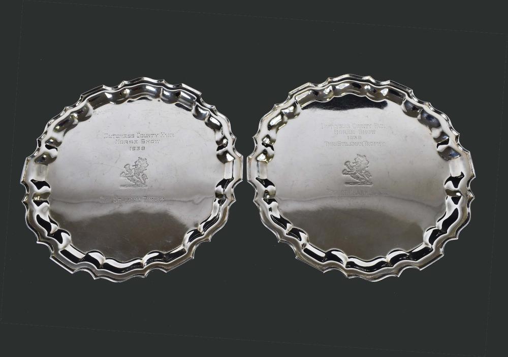 PAIR OF GEORGE III STYLE SILVER 35437a