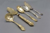 GROUP OF FIVE SILVER AND SILVERPLATE 3545e6