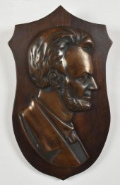 PATINATED BRONZE BUST OF LINCOLN IN