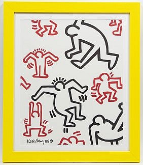 KEITH HARING AMERICAN 1958 1990 Attributed 3549d1