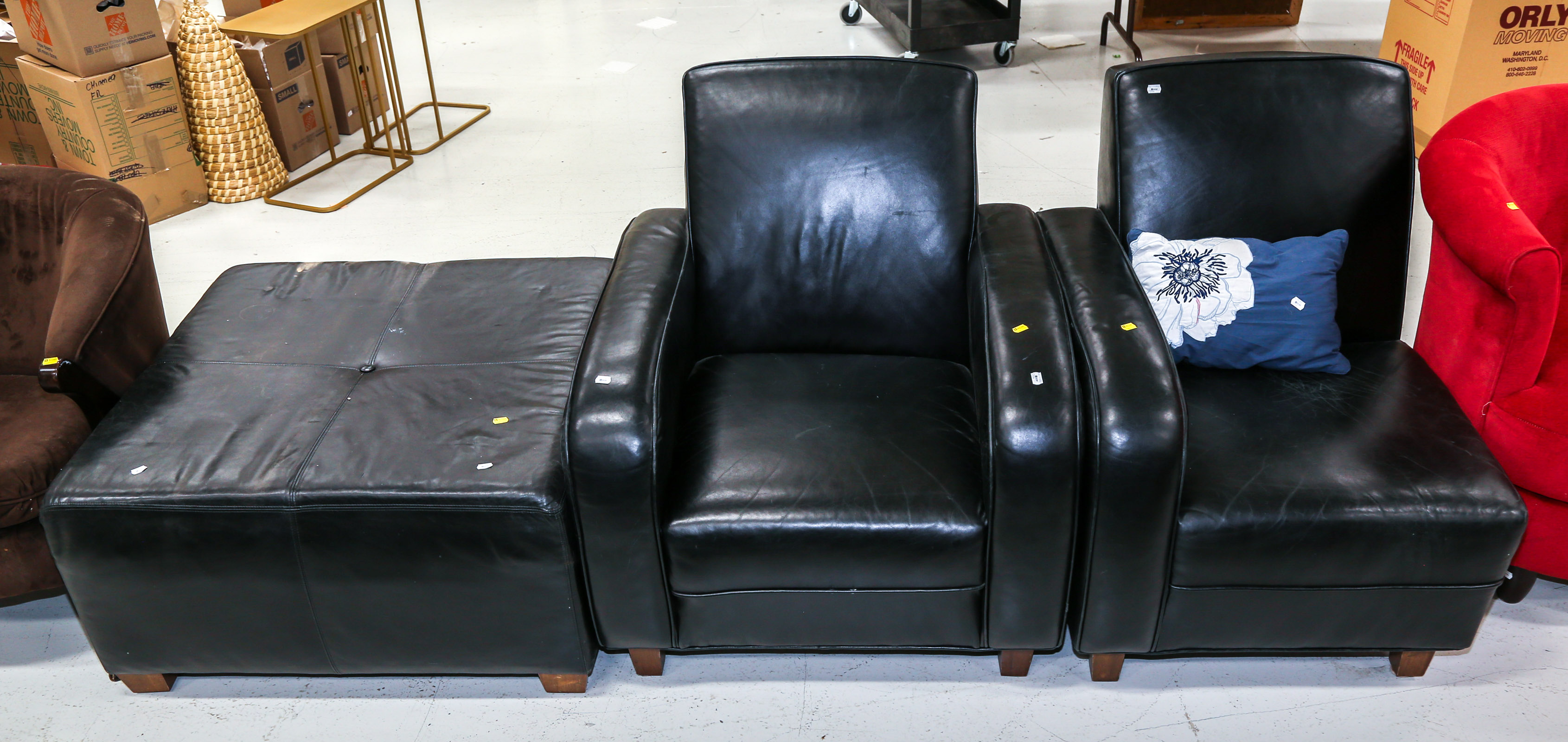 TWO ART DECO STYLE LOUNGE CHAIRS 354af8