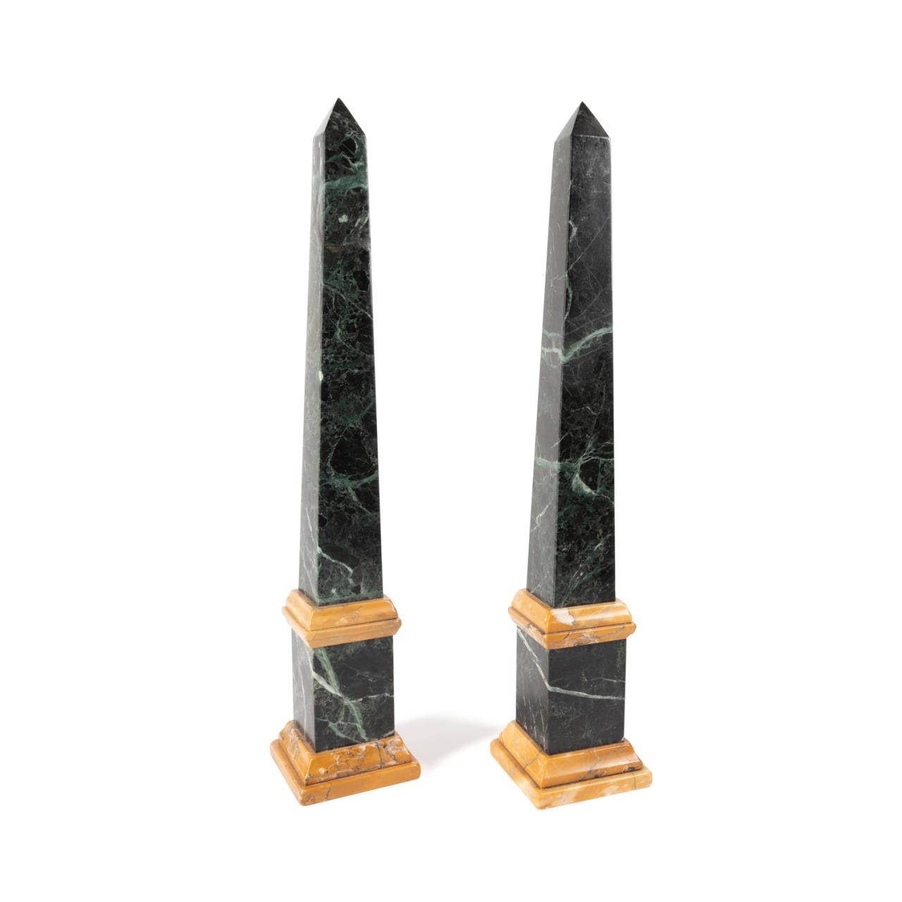 PAIR GRAND TOUR TYPE MIXED MARBLE 354c2f