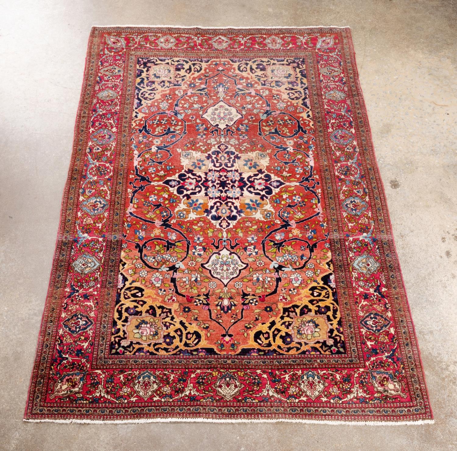 HAND KNOTTED WOOL PERSIAN FERAHAN 354cb5