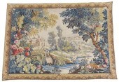 SFRENCH AUBUSSON STYLE VERDURE TAPESTRYFrench