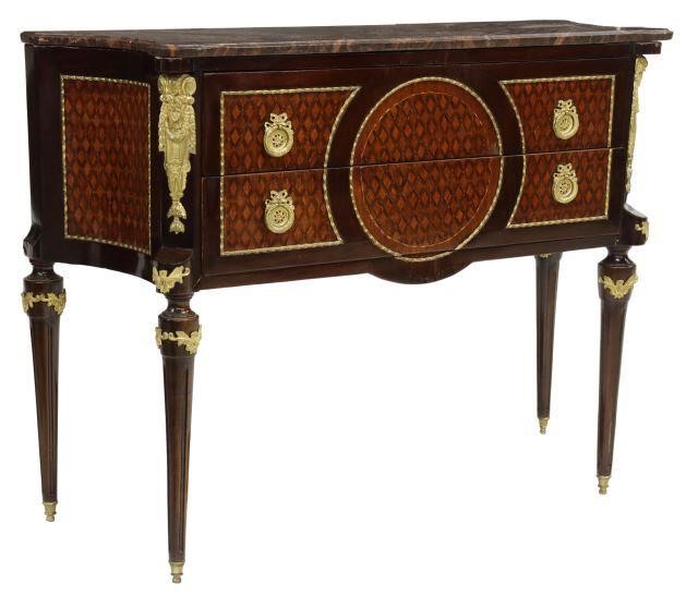 FRENCH LOUIS XVI STYLE MARBLE TOP 357991