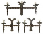  3 FRENCH GOTHIC STYLE WROUGHT 357a9c
